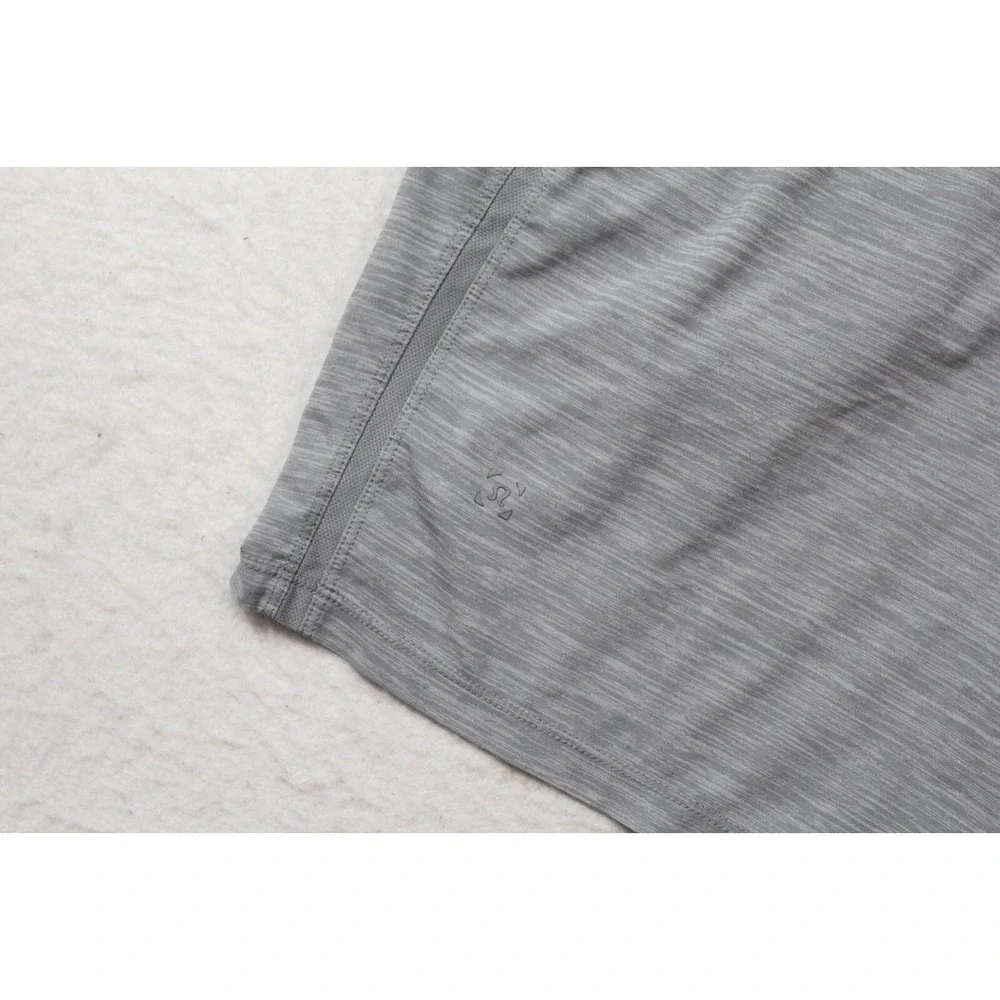 Lululemon Yoga Gym Shorts Gray Performance Wicking Stretch Mens Small x 7